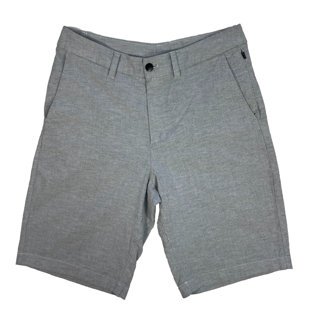 Lululemon Commission Short Relaxed Qwick Oxford Stretch Shorts Gray Men's Size30
